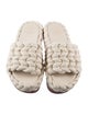 Chloé Intrecciato Weave Leather Slides