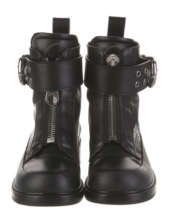 Chloé Leather Combat Boots