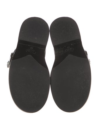 Chloé Leather Combat Boots