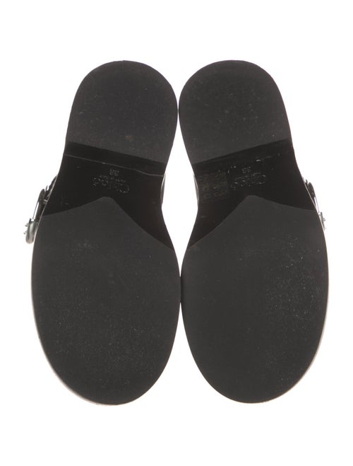 Chloé Leather Combat Boots