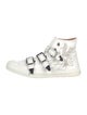 Chloé Leather Studded Accents Sneakers