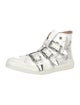 Chloé Leather Studded Accents Sneakers