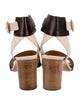 Chloé Leather Colorblock Pattern Sandals
