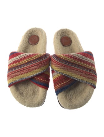 Chloé Striped Slides