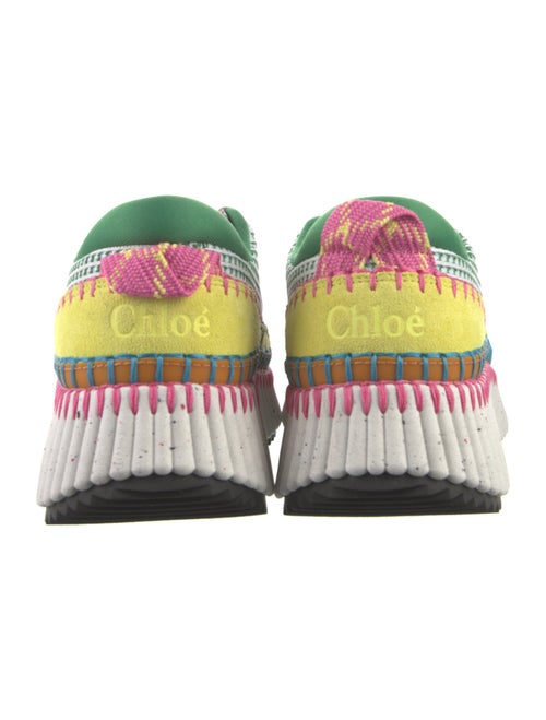 Chloé Mesh Colorblock Pattern Sneakers