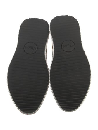 Chloé Mesh Colorblock Pattern Sneakers