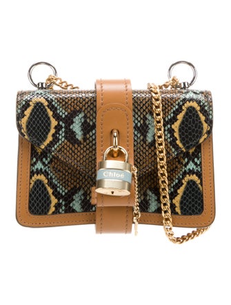 Chloé Embossed Leather Evening Bag