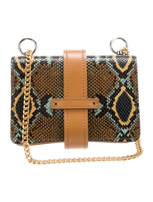 Chloé Embossed Leather Evening Bag