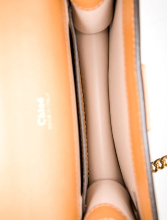 Chloé Embossed Leather Evening Bag