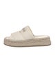 Chloé Canvas Embroidered Accent Espadrilles