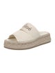 Chloé Canvas Embroidered Accent Espadrilles