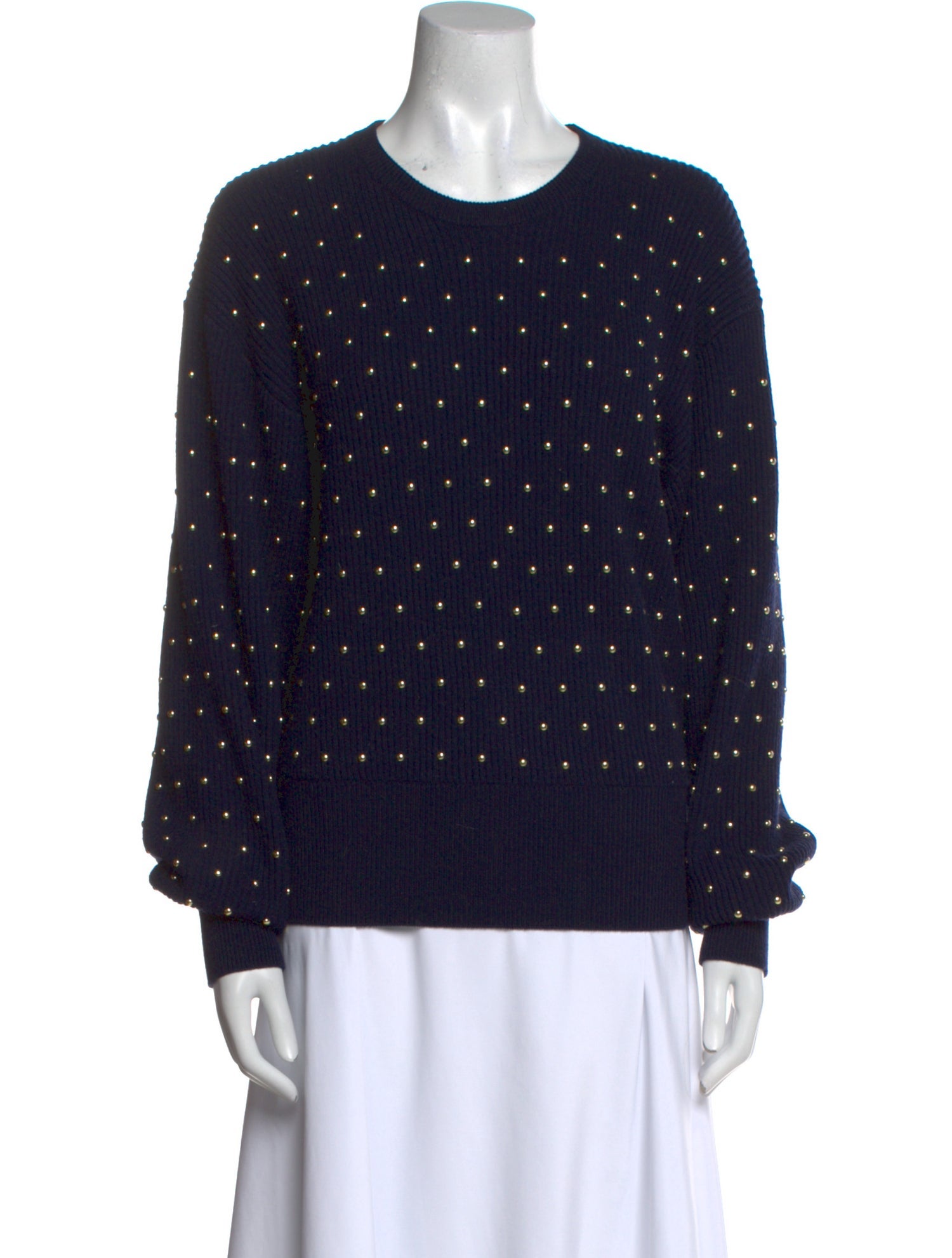 Chloé Wool Polka Dot Print Sweatshirt