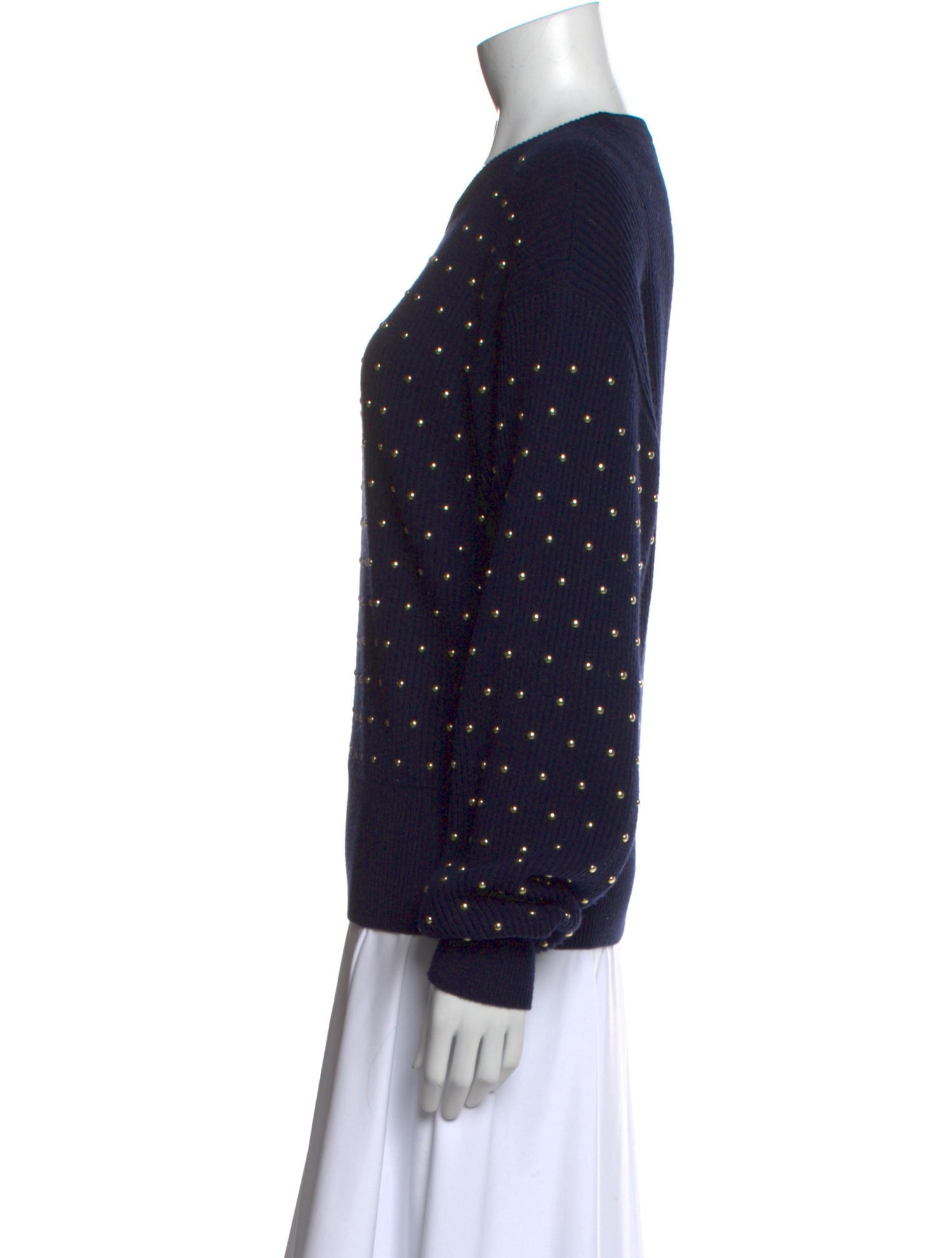 Chloé Wool Polka Dot Print Sweatshirt