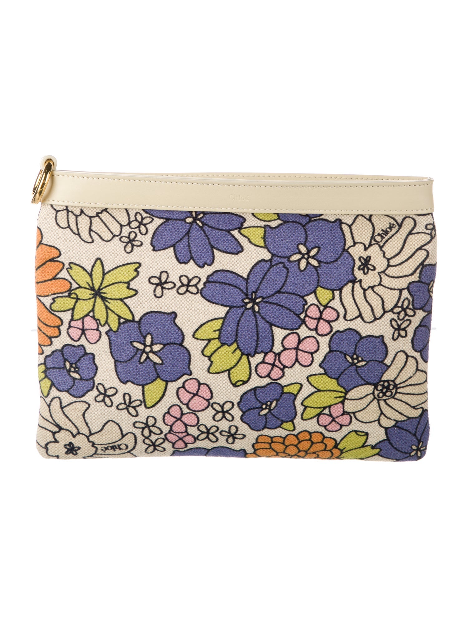 Chloé Canvas Cosmetic Bag