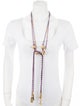 Chloé Cord Janis Beaded Tie Necklace