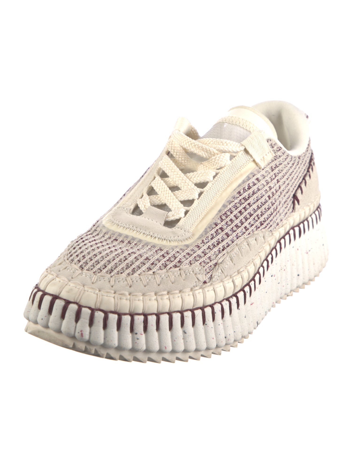 Chloé Whipstitch Trim Sneakers