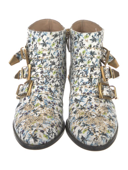 Chloé Leather Printed Boots