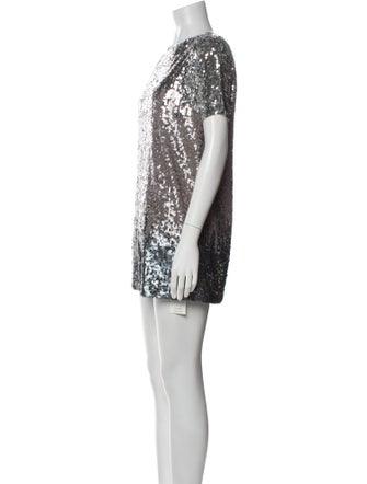 Chloé Bateau Neckline Mini Dress