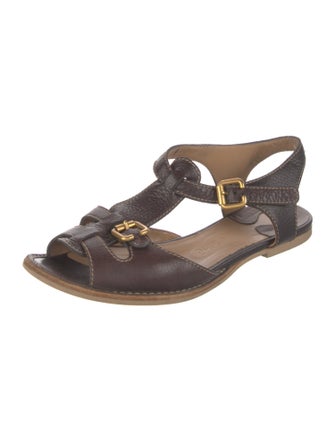 Chloé Leather T-Strap Sandals