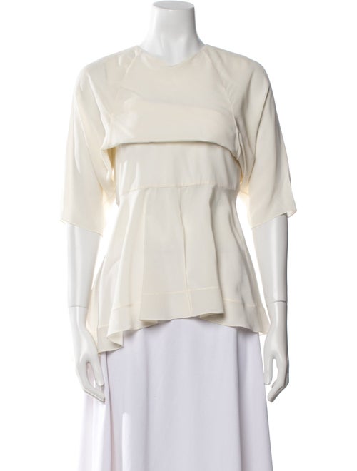 Chloé Silk Crew Neck Blouse