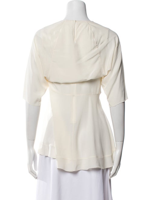 Chloé Silk Crew Neck Blouse