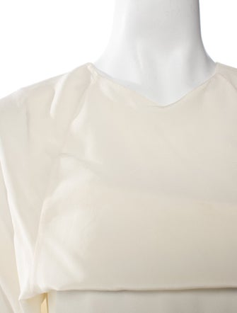 Chloé Silk Crew Neck Blouse