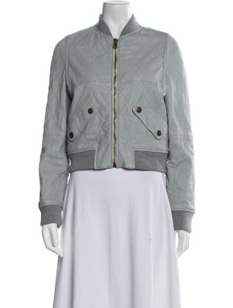 Chloé Leather Bomber Jacket