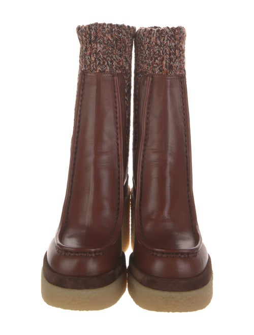 Chloé Leather Sock Boots