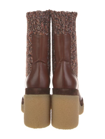 Chloé Leather Sock Boots