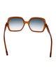 Chloé Square Gradient Sunglasses