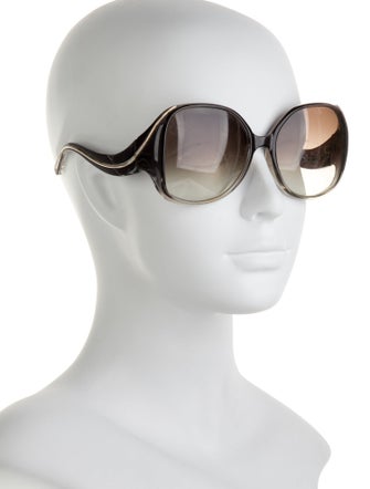 Chloé Round Gradient Sunglasses