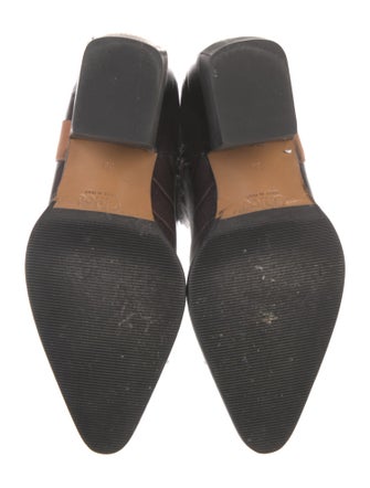 Chloé Leather Animal Print Boots