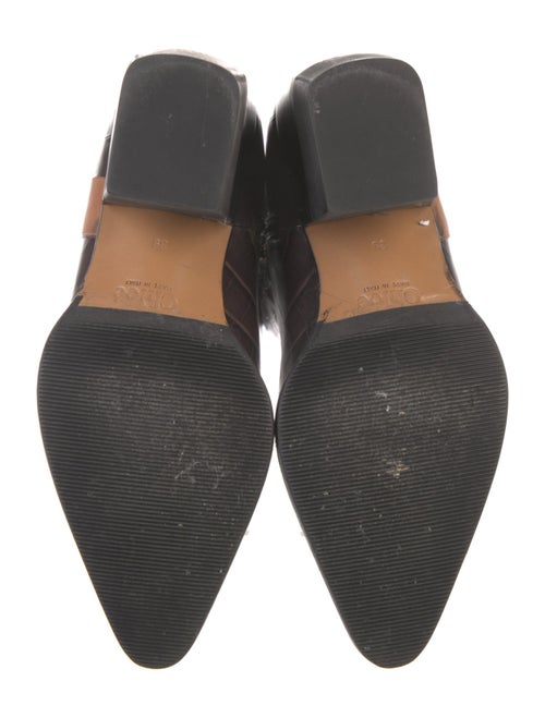 Chloé Leather Animal Print Boots