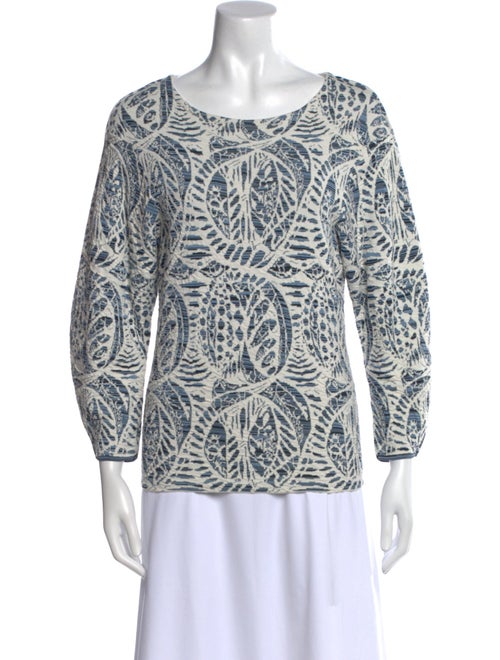 Chloé Printed Scoop Neck Top