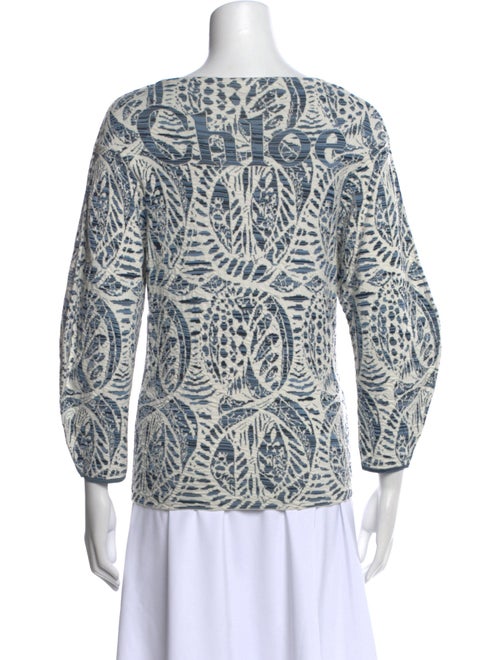 Chloé Printed Scoop Neck Top