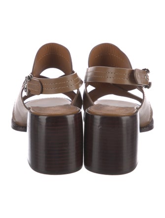 Chloé Leather Slingback Sandals