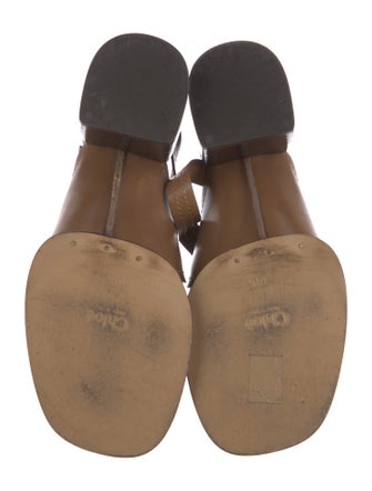 Chloé Leather Slingback Sandals