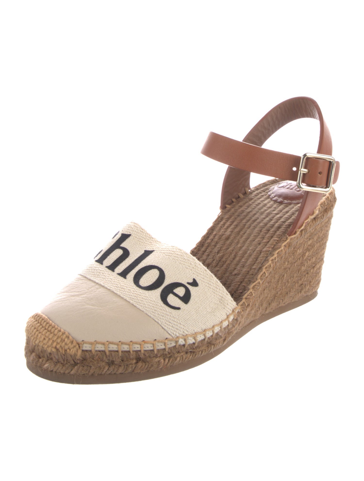 Chloé Leather Graphic Print Slingback Pumps