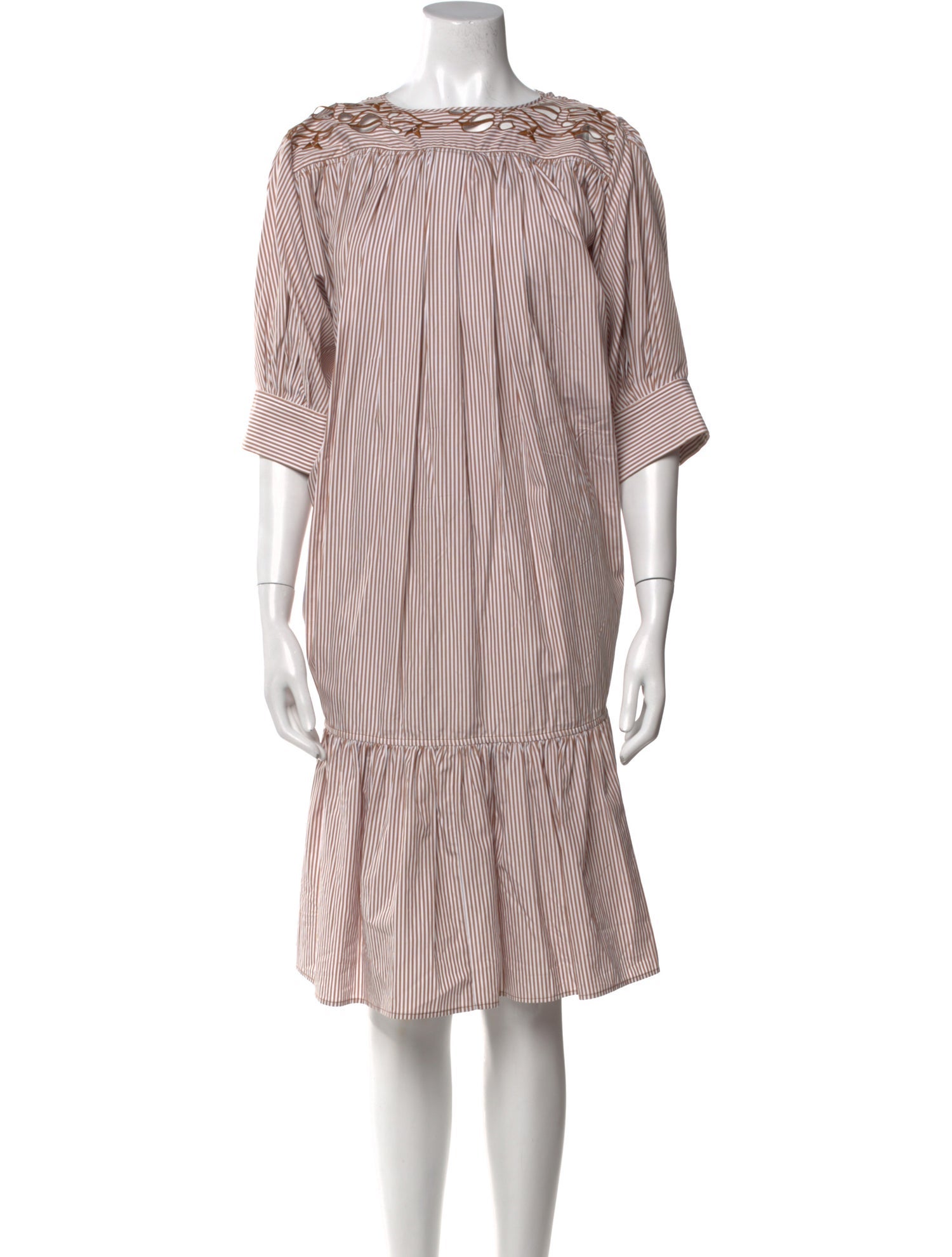 Chloé Striped Knee-Length Dress