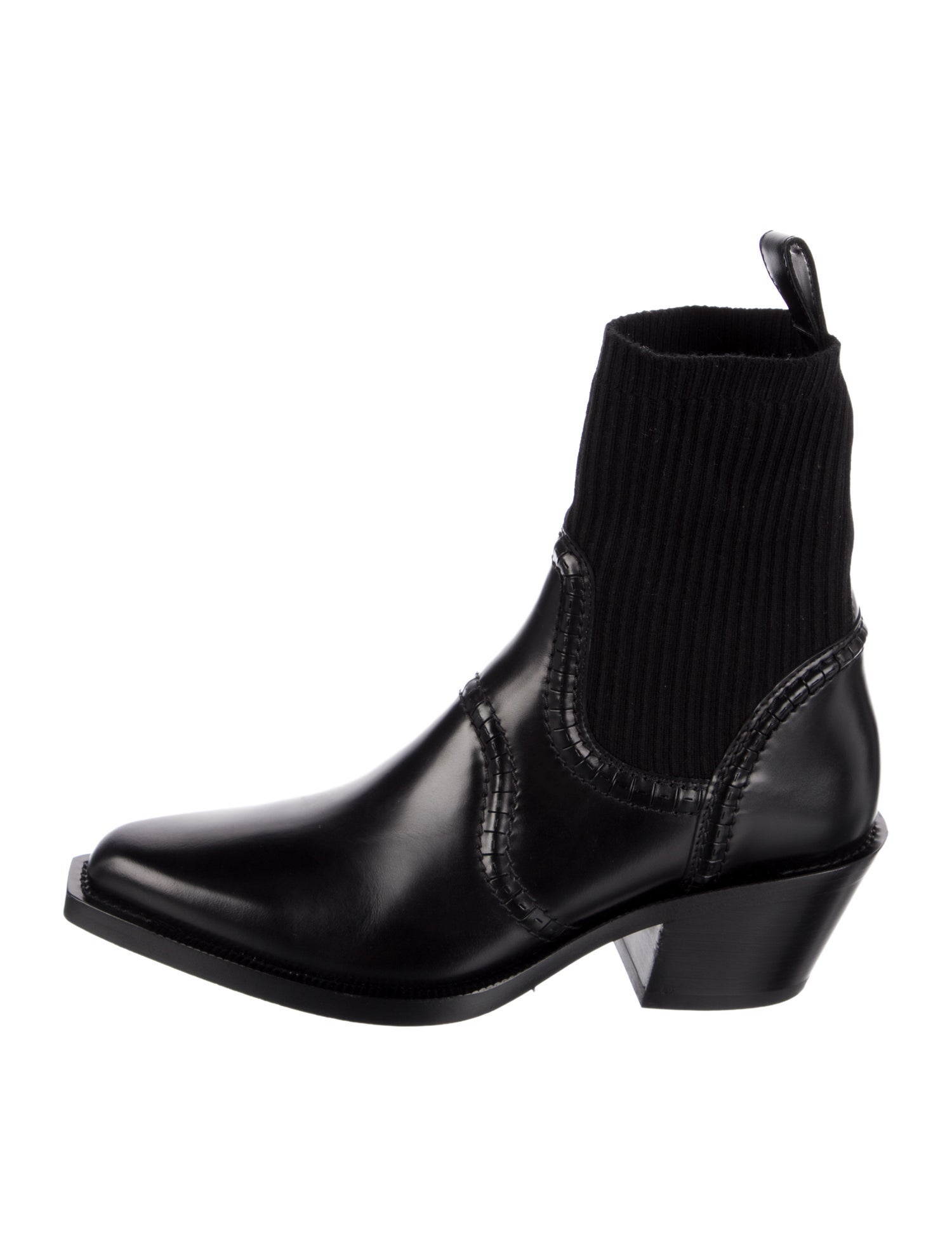 Chloé Leather Western Boots