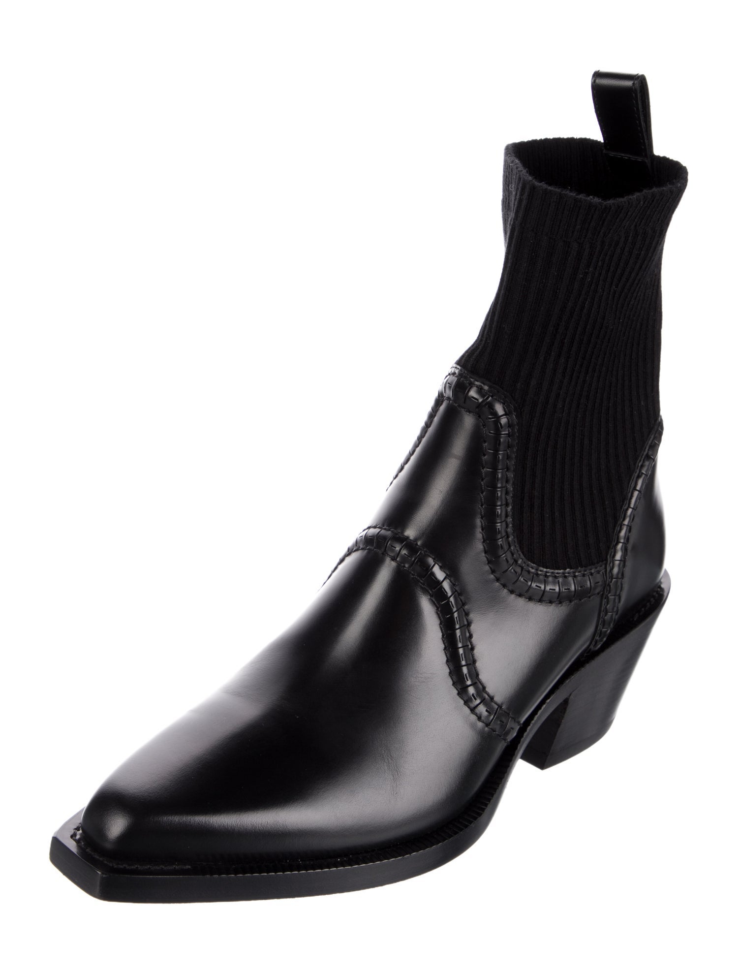 Chloé Leather Western Boots