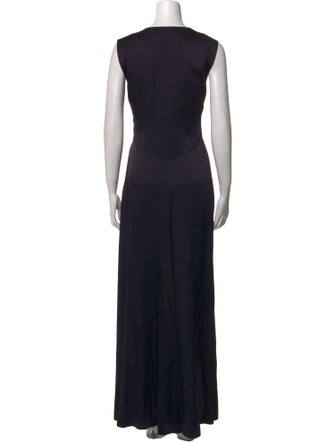 Chloé V-Neck Long Dress