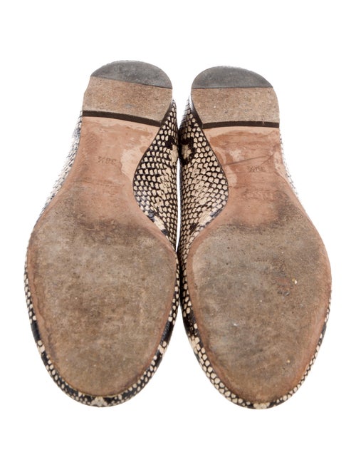 Chloé Embossed Leather Animal Print Ballet Flats