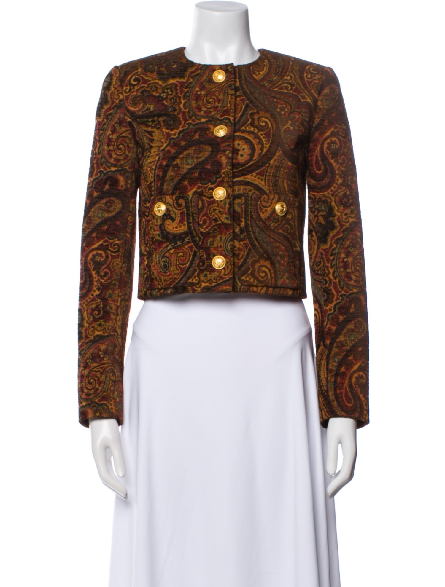 Chloé Wool Paisley Print Evening Jacket