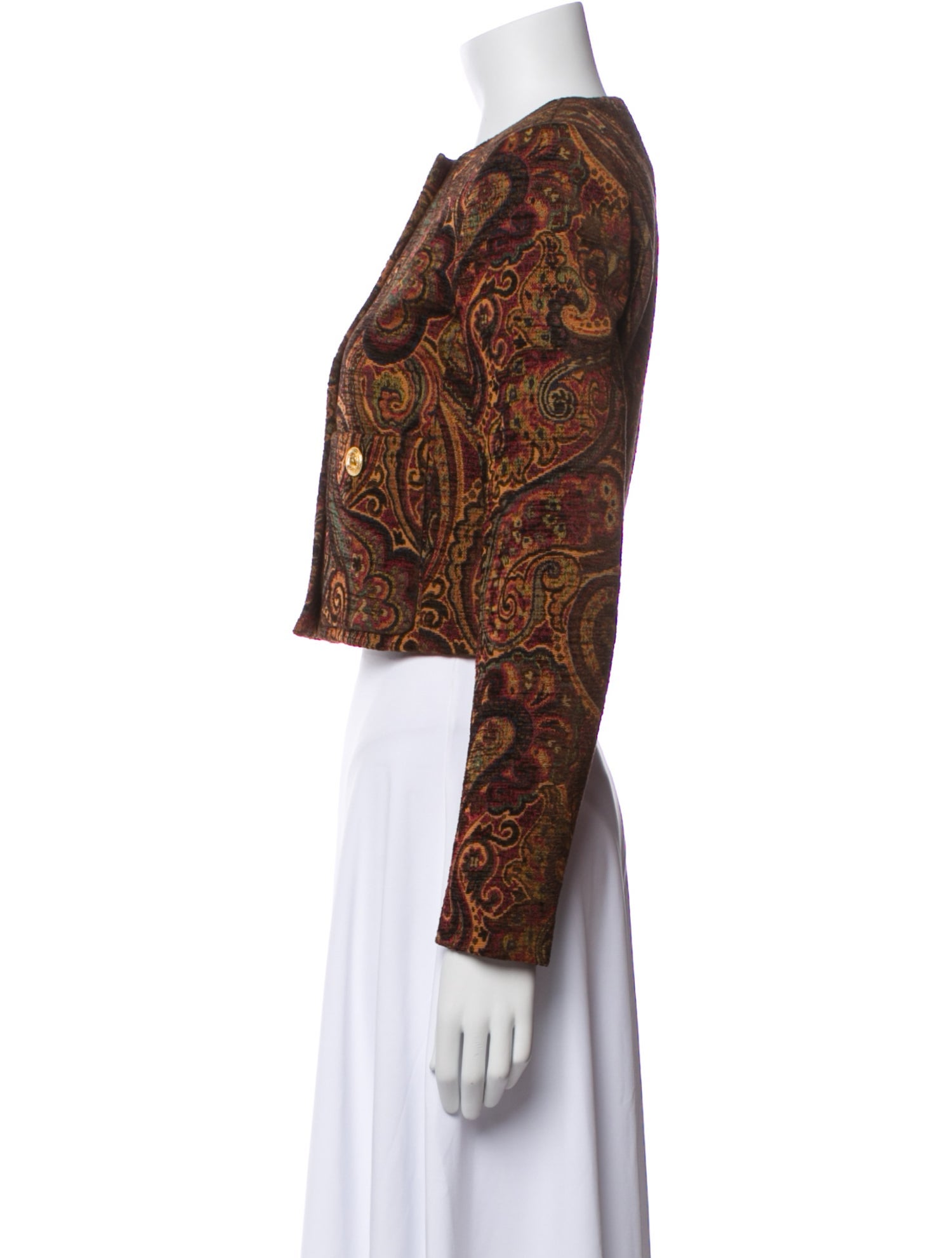 Chloé Wool Paisley Print Evening Jacket