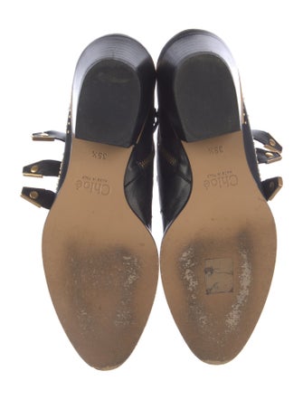 Chloé Leather Studded Accents Western Boots