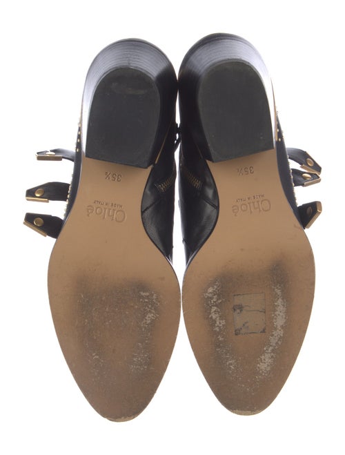 Chloé Leather Studded Accents Western Boots