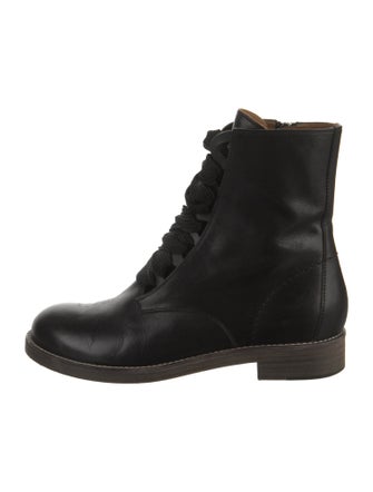 Chloé Leather Combat Boots