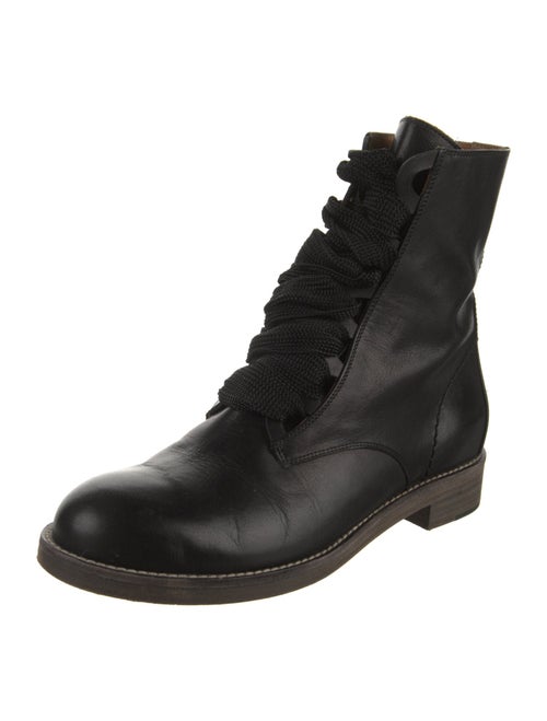 Chloé Leather Combat Boots