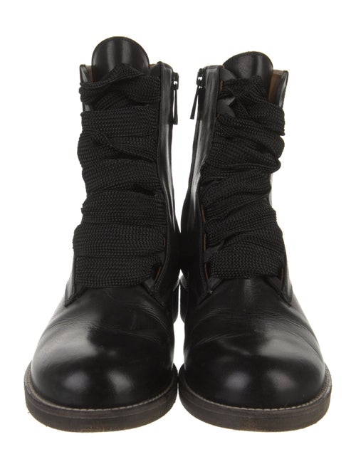 Chloé Leather Combat Boots